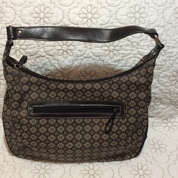 Nine West black,tan,grey print purse - Picture 5 of 8